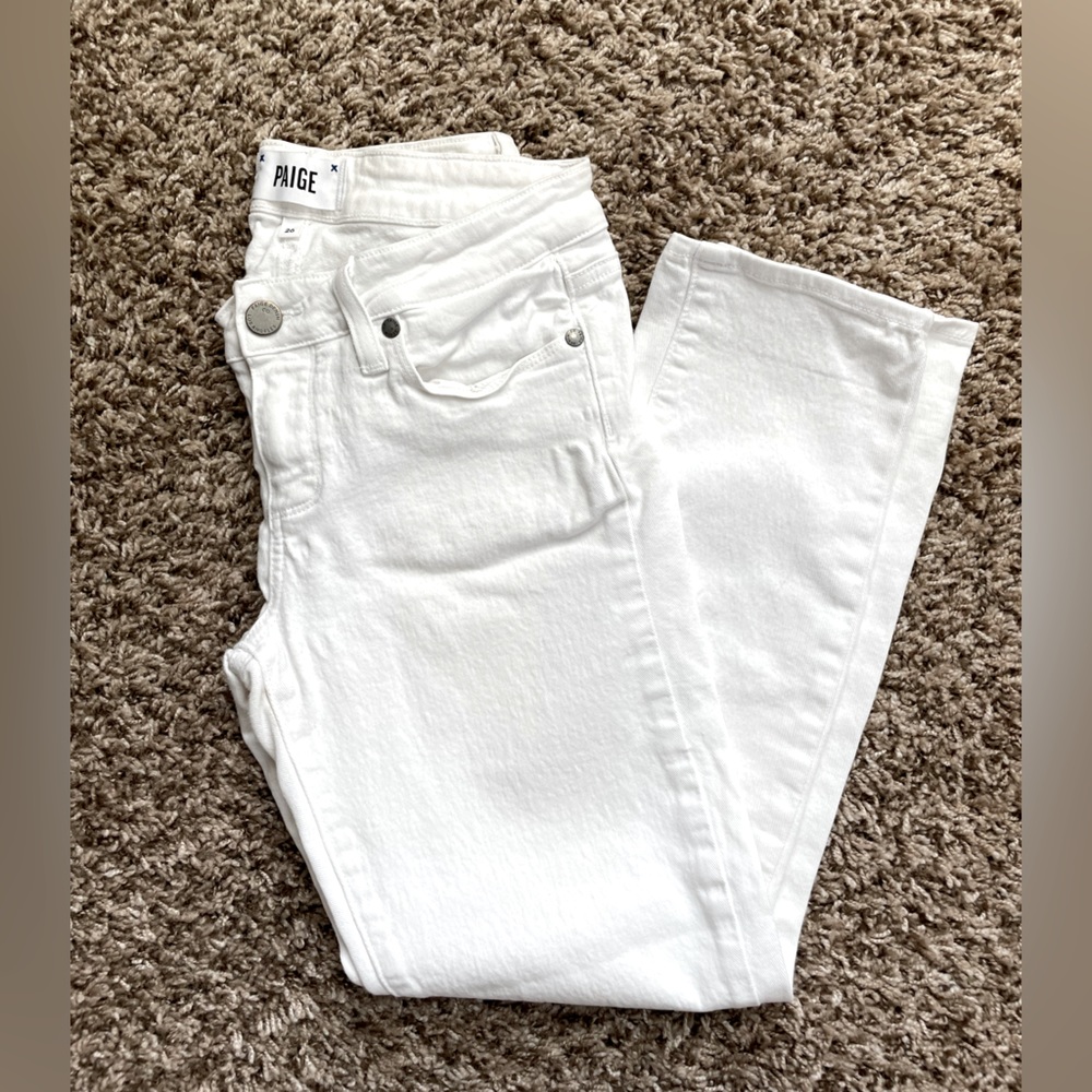 PAIGE White 7/8 Skinny Jeans